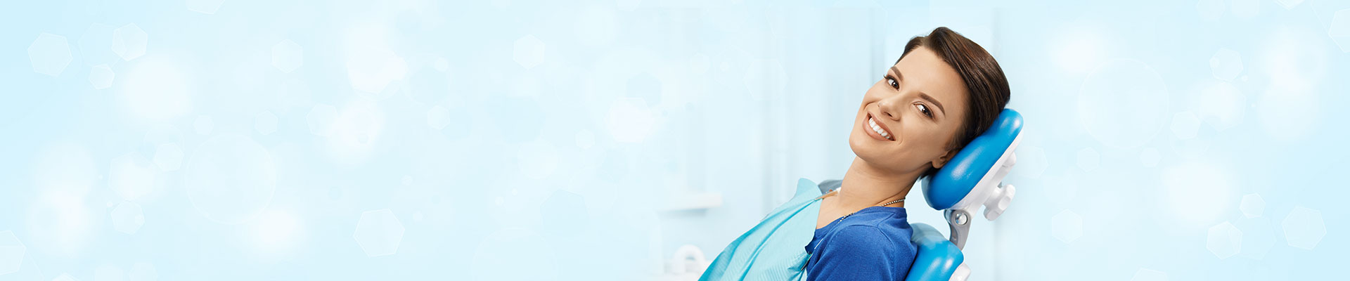 patient happy relaxed at dentist